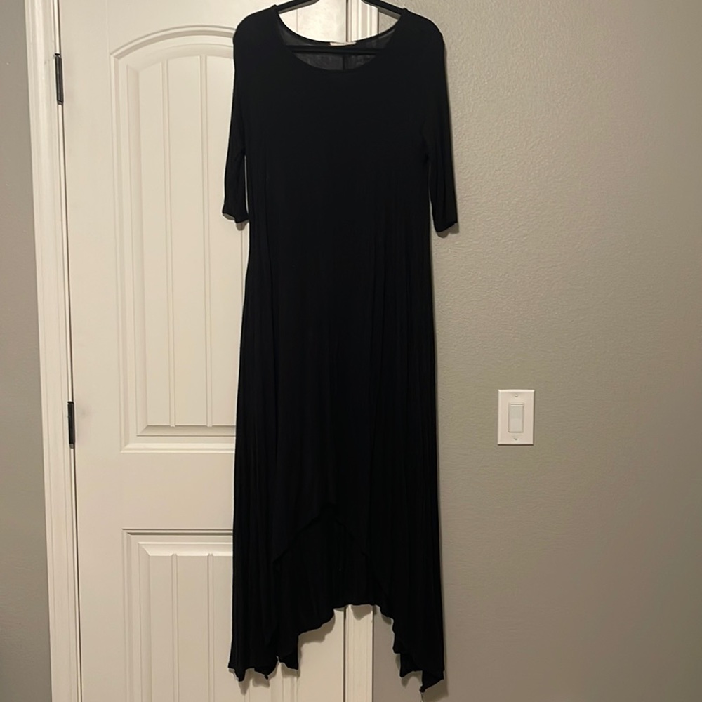 Black High Low Maxi Dress